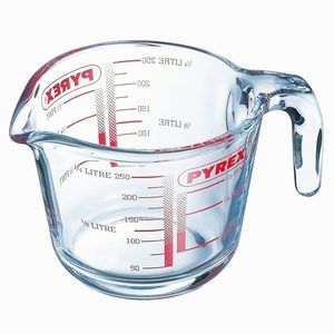 Pyrex Pahar gradat din sticlă 0, 25 l, 9 x 8 cm, 250 ml imagine