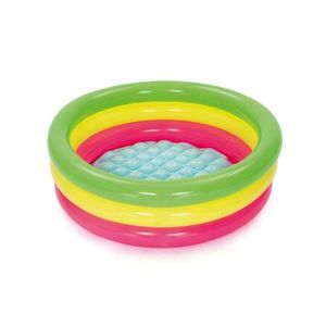 Piscină gonflabilă Bestway, roz-auriu-verde, diam. 70 cm, î. 24 cm imagine