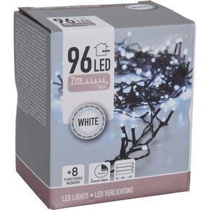 Instalaţie de pom, alb, 96 LED imagine