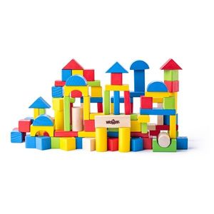 Joc modular Woody Cuburi, 100 buc. imagine