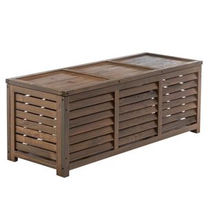 Cutie de depozitare pentru grădină, maro, LADAM imagine