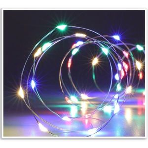 Sârmă luminoasă cu temporizator Silverlights 100 LED, colorat, 495 cm, multicoloră imagine