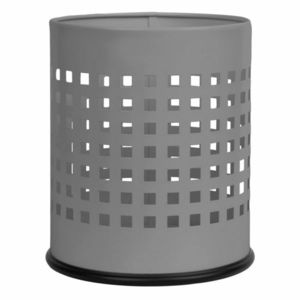 Alda Coș de gunoi Officer perforat 7 l, gri, gri, 7 l imagine