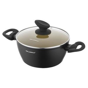 Florina Oală din aluminiu cu capac AmVegan byMateusz Gessler, 20 cm, 2, 1 l, diam. 20 cm imagine