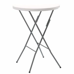 Masă de catering Aldotrade pliabilă, diam.80 x în.110 cm rotundă imagine