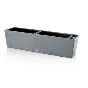 Jardinieră autoirigare Flower Lover Supremegri, 75 cm, gri, 75 cm imagine