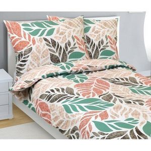 Bellatex Lenjerie de pat din bumbac Variație verdede toamnă, 140 x 200 cm, 70 x 90 cm imagine