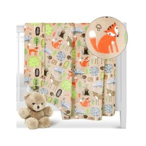 Bellatex Pătură pentru copii Ella Animale înpădure, 100 x 150 cm imagine