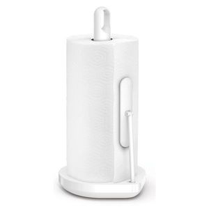 Suport pentru prosoape de hârtie Simplehuman, pentru role de până la 17 cm, oțel alb, alb imagine