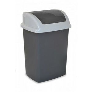 Coș de gunoi Swing, 10 l, antracit, 10 l imagine