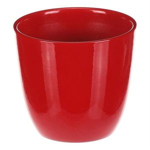 Vase de flori din ceramică Teracotă, diametru 10cm, roșu imagine