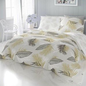 Lenjerie de pat din bumbac Kvalitex Delux Sanel, gri, 140 x 220 cm, 70 x 90 cm imagine