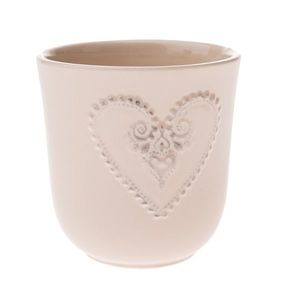 Ghiveci ceramic Hart bej, 13 x 13, 3 cm imagine