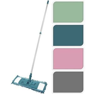 Mop de podea Ultra Clean cu bară telescopică, albastru, albastru imagine