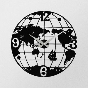 Ceas de perete World S018 Black, 48 x 48 cm imagine