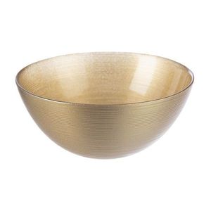 Bol din sticlă Orion Golden, diametru 21 cm, diam. 21 cm imagine