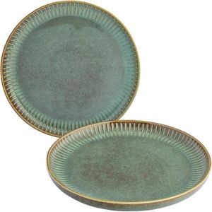 Altom Set of 2 dessert plates Reactive Sage 20.5 cm, verde imagine
