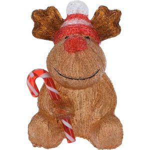 Decorațiune LED de Crăciun Candy reindeer, 24 cm imagine