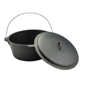 Ceaun Fontă cu Capac 7, 2 L – Ideal pentru Gătit Tradițional imagine