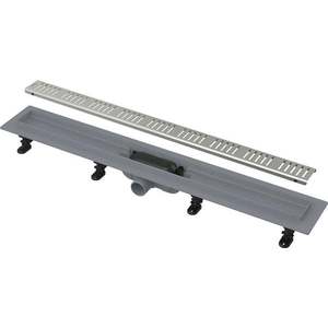 Rigola pentru baie, duş APZ10 Simple, cu margine pentru grătar perforat, alcadrain (Tip: Rigola pentru baie, duş APZ10 Simple, cu margine pentru grătar perforat, alcadrain (Lungime Rigola: 950MM)) imagine