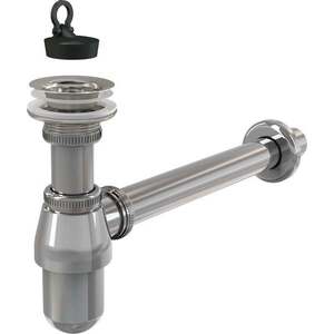 Sifon lavoar metalic DN32 cu ventil 5/4", Alcaplast A437 imagine