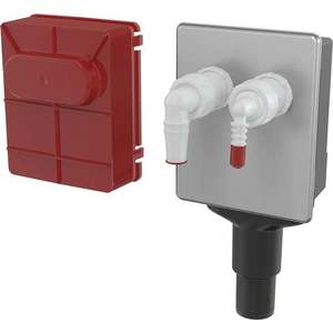 Legatura externa masina de spalat incastrata pentru conectarea de două aparate, cu capac din oţel inoxidabil DN40 şi DN50 imagine