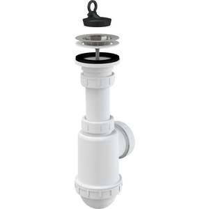 Sifon chiuvetă cu ventil sită din oţel inoxidabil DN70, A441-DN50/40 imagine