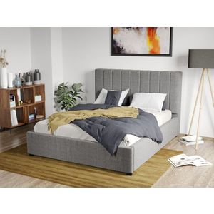 Pat Tapitat Adam cu somiera fixa Gri - Falcone 21 160x200 imagine