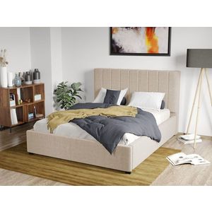 Pat Tapitat Adam cu somiera fixa Bej - Falcone 102 140x200 imagine