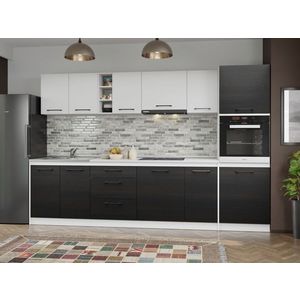 Set Mobila Bucatarie Mina Yang 300 Ferrara/Alb C186 imagine