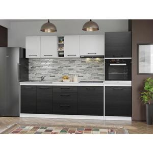 Set Mobila Bucatarie Mina Yang 260 Ferrara/Alb C178 imagine