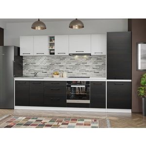 Set Mobila Bucatarie Mina Yang 300 Ferrara/Alb C187 imagine