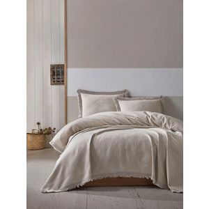 Set cuvertura pique dubla, L'essentiel Maison, Grace, Bej imagine