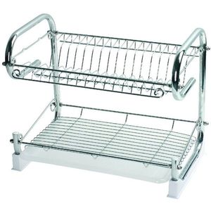 Scurgator de vase cu 2 etaje Limonka, Domotti, 43x26x34 cm, inox imagine