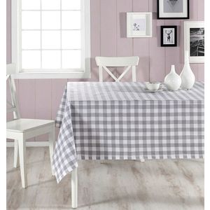 Fata de masa, Hermia, 198DCH1123, 85% bumbac / 15% poliester, Model în carouri, Gri imagine