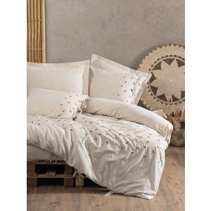 Lenjerie de pat dubla, L'essentiel Maison, Arie, Crem imagine