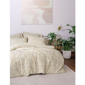 Lenjerie de pat dubla, L'essentiel Maison, Lapelis, Bej imagine