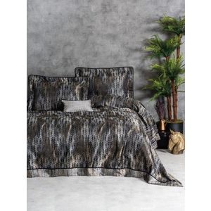 Set cuvertura de pat dubla 3 piese, L'essentiel Maison, Laura, Bej imagine