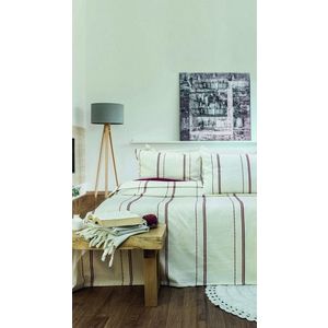 Set cuvertura pique dubla, L'essentiel Maison, Ruby, Rosu claret imagine