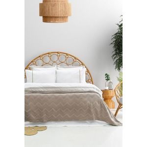 Set cuvertura de pat dubla 3 piese, L'essentiel Maison, Noemi, Bej imagine