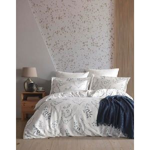 Lenjerie de pat dubla, L'essentiel Maison, Aqua, Alb / Gri / Albastru imagine