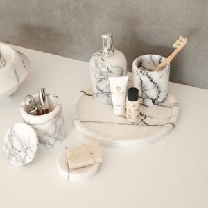 Set de baie, L'essentiel Maison, MAR07050302D, Alb imagine