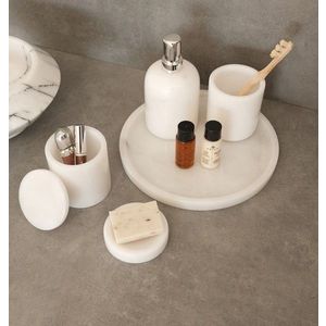 Set de baie, L'essentiel Maison, MAR07080602D, Alb imagine