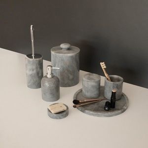 Set de baie, L'essentiel Maison, MAR07100206D, Gri imagine