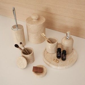 Set de baie, L'essentiel Maison, MAR07110104D, Bej imagine