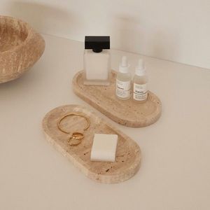 Set tava de baie, L'essentiel Maison, MAR07570104D, Bej imagine