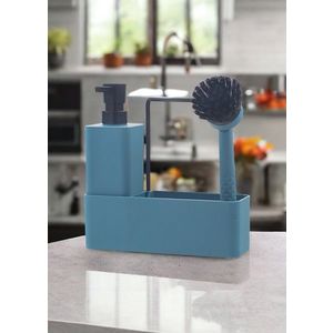 Dozator sapun lichid, L'essentiel Maison, SBN0054, Albastru imagine