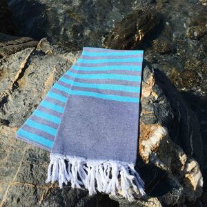 Prosop de plaja, L'essentiel Maison, Serenade, Albastru inchis imagine