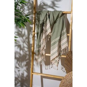 Prosop de plaja, L'essentiel Maison, New Diamond, Verde inchis imagine