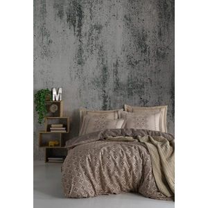 Lenjerie de pat pentru o persoana (FR), L'essentiel Maison, Minimal, Maro / Maro închis imagine